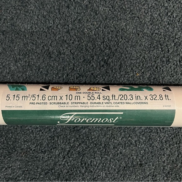 Vintage Prepasted Lion King Wallpaper NEW 3 Rolls Made in Canada - Picture 4 of 5